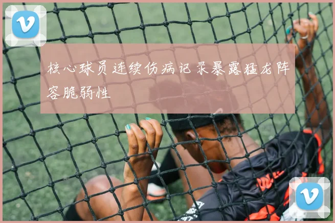核心球员连续伤病记录暴露猛龙阵容脆弱性